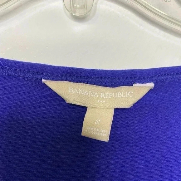 Banana Republic Blue Draped Blouse - Picture 5 of 6
